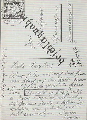 Städtische Bühnen Erfurt, Bodo Witte, Ute Unger, Jürgen Fischer: Programmheft Jochen Allihn DAMALS IN PRAG Musical Bühnen Erfurt 1985. 