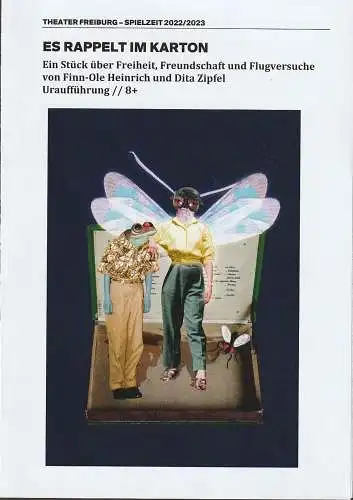 Theater Freiburg, Peter Carp, Michael Kaiser, Maren Wiese: Programmheft Uraufführung ES RAPPELT IM KARTON Theater Freiburg 2023. 
