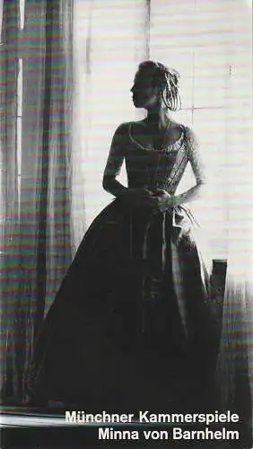 Münchner Kammerspiele, Hans-Reinhard Müller, Wolfgang Zimmermann, Hildegard Steinmetz ( Fotos ): Programmheft Lessing MINNA VON BARNHELM Münchner Kammerspiele 1976. 