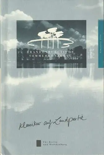 Brandenburgische Sommerkonzerte, Karin Martin, Andreas Herrmann, Inge Zobay: Brandenburgische Sommerkonzerte Almanach 1996. 