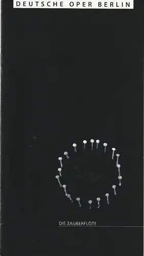 Deutsche Oper Berlin, Udo Zimmermann, Karin Heckermann, Barbara Hering, Peter Kain, Curt A. Roesler: Programmheft Wolfgang Amadeus Mozart DIE ZAUBERFLÖTE 25. Januar 2002. 
