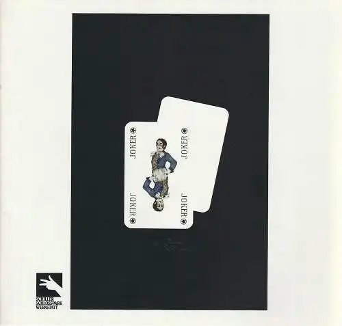 Staatliche Schauspielbühnen Berlins, Boy Gobert, Klaus Engeroff: Programmheft Johann Nestroy EINEN JUX WILL ER SICH MACHEN Schiller-Theater 1983. 