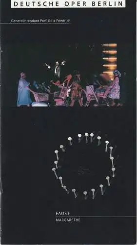 Deutsche Oper Berlin, Götz Friedrich, Curt A. Roesler, Karin Heckermann, Franz Groborz: Programmheft Charles Gounod FAUST MARGARETHE 18. Februar 2001. 