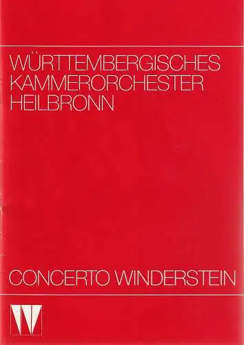 CONCERTO WINDERSTEIN: Programmheft ANNE-SOPHIE MUTTER 23. Februar 1986 Philharmonie Gasteig. 
