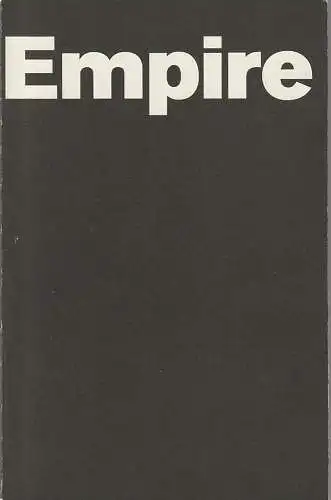 IIPM International Institute of Political Murder und Schaubühne Berlin, Milo Rau,Nastia Protsenko, Katja Strempel: Programmheft Milo Rau EMPIRE IIPM und Schaubühne Berlin 2016. 