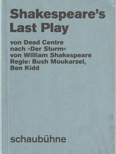 Schaubühne am Lehniner Platz, Nils Haarmann, Gianmarco Bresadola (Fotos): Programmheft Uraufführung Dead Centre SHAKESPEARE'S LAST PLAY Schaubühne 2018. 