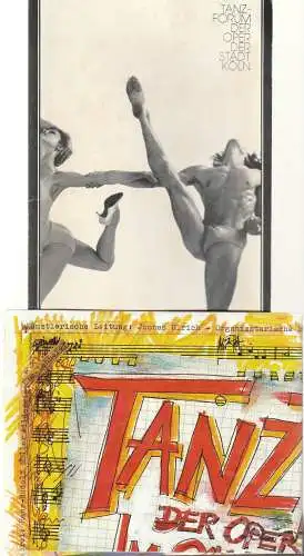 Oper der Stadt Köln, Michael Hampe: Programmheft TANZ - FORUM  UNTER DEM REGENBOGEN Oper Köln Schauspielhaus 1983. 
