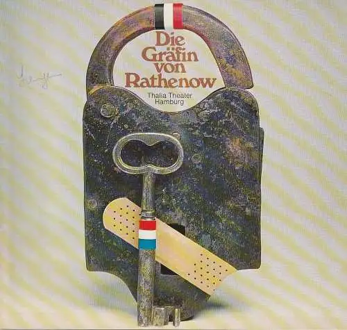 Thalia Theater Hamburg, Boy Gobert, Hanno Lunin,Peter Müller-Buchow, Holger Matthies, Hans Meyer-Veden ( Fotos ): Programmheft Hartmut Lange DIE GRÄFIN VON RATHENOW Thalia Theater Hamburg 1972. 
