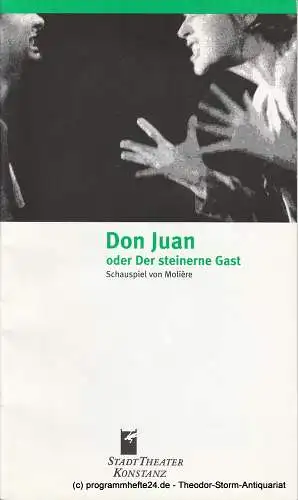 StadtTheater Konstanz, Rainer Mennicken, Dirk Olaf Hanke: Programmheft Don Juan oder Der steinerne Gast. Spielzeit 1997 / 98 Heft Nr. 7. 