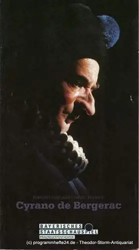 Bayerisches Staatsschauspiel, Günther Beelitz, Oliver Reese, Livia Theuer, Wilfried Hösl ( Fotos ): Programmheft Cyrano de Bergerac von Edmond Rostand. Heft Nr. 53 Spielzeit 1989 / 90. 