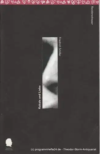Bayerisches Staatsschauspiel, Residenztheater, Eberhard Witt, Bettina Schültke, Birgit Schreyer, Erika Fernschild ( Fotos ): Programmheft Kabale und Liebe. Premiere 21. September 1996. Heft Nr. 41 Spielzeit 1996 / 97. 