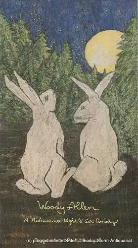 Bayerisches Staatsschauspiel, Cuvillies-Theater, Günther Beelitz, Gerd Jäger, Wilfried Hösl ( Fotos ): Programmheft Uraufführung A Midsommer Night´s Sex Comedy Cuvillies-Theater 1988. 