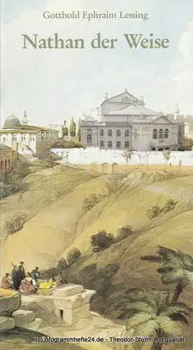 Bayerisches Staatsschauspiel, Prinzregententheater, Günther Beelitz, Gerd Jäger, Wallo Mayer, Katrin Wegerich, Wilfried Hösl ( Fotos ): Programmheft Nathan der Weise. Prinzregententheater 1988. 