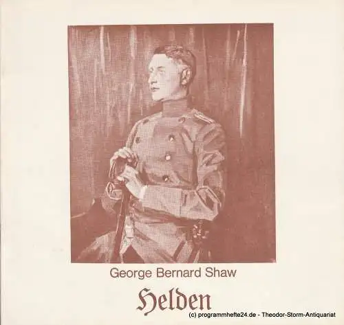 Stadttheater Pforzheim, Manfred Berben, Eveline Ulrichskötter: Programmheft Nr. 4 HELDEN von George Bernard Shaw. Premiere 27. September 1975. 