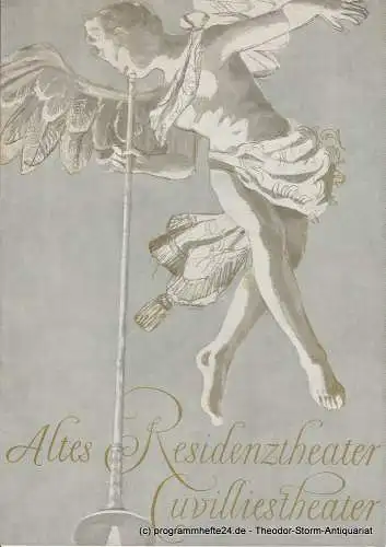 Altes Residenztheater, Cuvilliestheater, Helmut Henrichs, Ernst Wendt: Programmheft Der Geizige. Altes Residenztheater, Cuvilliestheater 1967. 