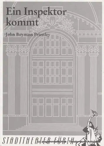 Fränkisches Theater Schloß Maßbach, Stadttheater Fürth, Werner Müller, Karin Gillich: Programmheft 30/4 Ein Inspektor kommt von John B. Priestley. Premiere 5 März 1995. 