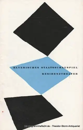 Bayerisches Staatsschauspiel, Residenztheater, Walter Haug: Programmheft Dantons Tod von Georg Büchner Residenztheater 1959. 
