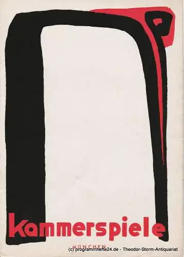 Münchner Kammerspiele, Werner Bergold: Programmheft Meuterei auf der Caine Münchner Kammerspiele 1954. 