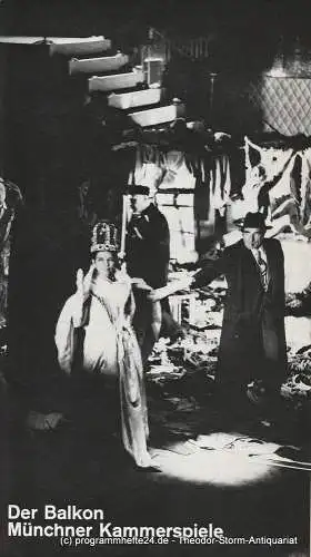 Münchner Kammerspiele, Hans-Reinhard Müller, Wolfgang Zimmermann: Programmheft Der Balkon von Jean Genet Münchner Kammerspiele 1976. 