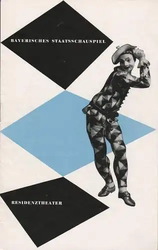 Bayerisches Staatsschauspiel, Residenztheater, Kurt Horwitz, Andreas Wirz, Walter Haug: Programmheft CYPRIENNE on Sardou nd de Najac Residenztheater 1953. 