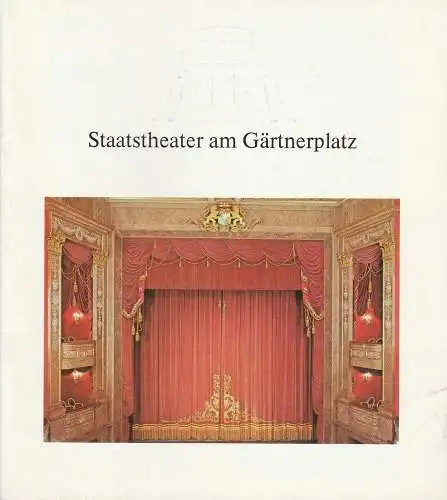 Staatstheater am Gärtnerplatz, Hellmuth Matiasek, Kurt Pscherer, Peter Kertz: Programmheft HÄNSEL UND GRETEL Staatstheater am Gärtnerplatz 1974. 