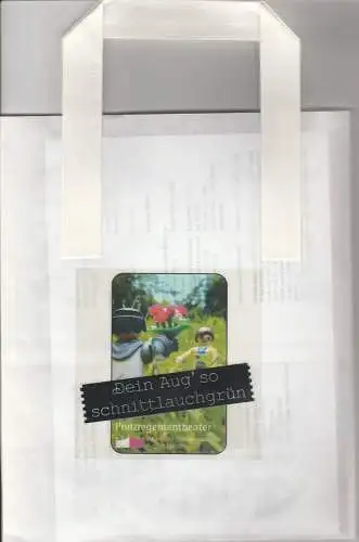 Bayerische Theaterakademie August Everding, Katharina Denk, Benjamin Holecki: Programmheft Dein Aug´ so schnittlauchgrün. Premiere 1. Juli 2005 BUGA München 2005. 