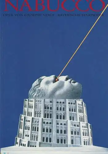 Bayerische Staatsoper, Wolfgang Sawallisch, Hanspeter Krellmann, Krista Thiele: Programmheft NABUCCO von Giuseppe Verdi Premiere 23. Mai 1990 Nationaltheater München. 