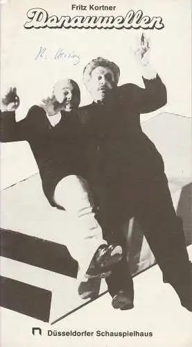 Düsseldorfer Schauspielhaus, Neue Schauspiel GmbH, Günther Beelitz, Gerd Jäger, Lore Bermbach ( Fotos ): Programmheft Fritz Kortner Donauwellen Düsseldorfer Schauspielhaus 1980. 