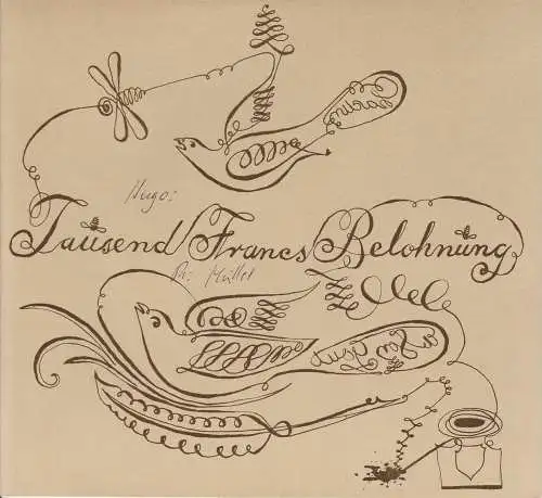 Hessisches Staatstheater Wiesbaden, Claus Helmut Drese, Rolf Hasselbrink, Ehrhard Reinicke: Programmheft 1000 Francs Belohnung Spielzeit 1963 / 64 Heft 28. 