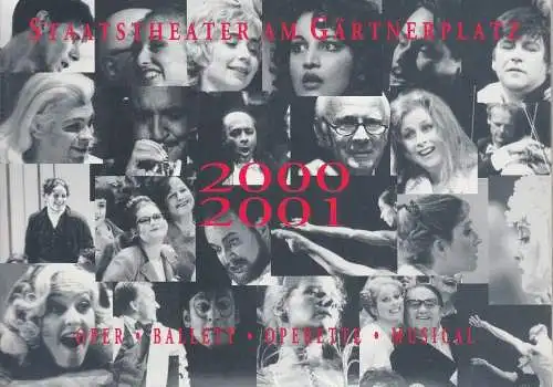 Staatstheater am Gärtnerplatz, Klaus Schultz, Jan Adamiak, Konrad Kuhn, Julia Fechner, Bettina Wind: Programmheft Vorschau auf die Spielzeit 2000 / 2001. 
