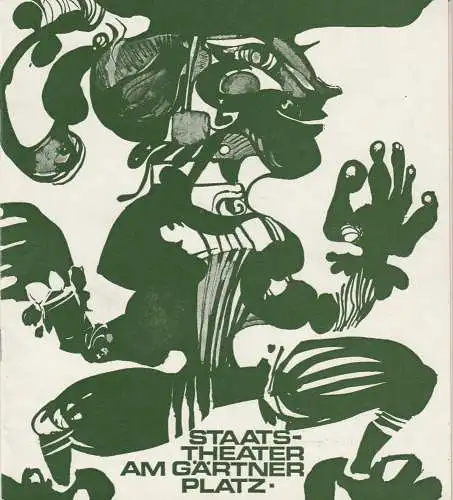 Staatstheater am Gärtnerplatz, Kurt Pscherer, Peter Kertz: Programmheft Leo Delibes: COPPELIA Staatstheater am Gärtnerplatz 1974. 