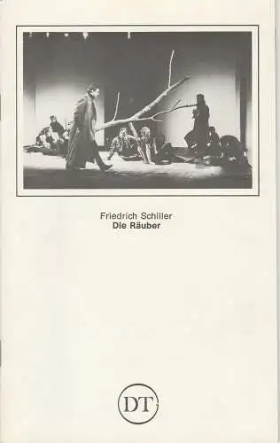 Deutsches Theater in Göttingen, Norbert Baensch: Programmheft DIE RÄUBER Friedrich Schiller Deutsches Theater in Göttingen 1982. 