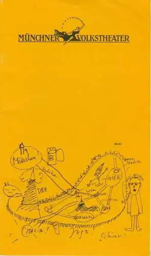 Münchner Volkstheater, Ruth Drexel, Regine Friedrich, Kai Mickley: Programmheft Wolfgang Bauer: CHANGE Münchner Volkstheater 1989. 