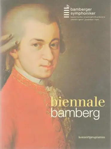 Stiftung Bamberger Symphoniker, Bayerische Staatsphilharmonie, Wolfgang Fink, Wolfgang Heubisch, Torsten Blaich: Programmheft La finta giardiniera biennale bamberg 2012 konzertprogramm. 