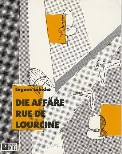 Bühnen der Landeshauptstadt Kiel, Peter Dannenberg, Kirstin Petersen: Programmheft Eugene Labiche: Die Affäre Rue de Lourcine. Premiere 18. Juni 1992 Spielzeit 1991 / 92. 