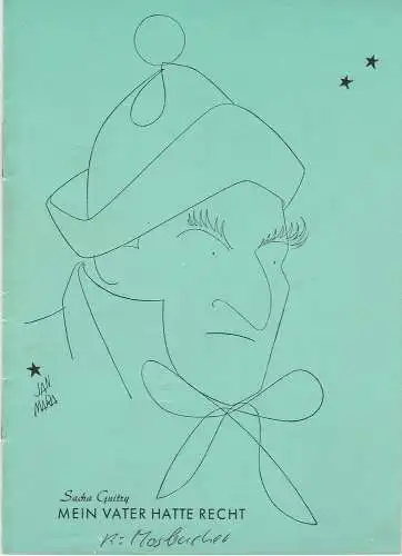 Renaissance-Theater: Programmheft Mein Vater hatte Recht. Spielzeit 1961 / 62. 