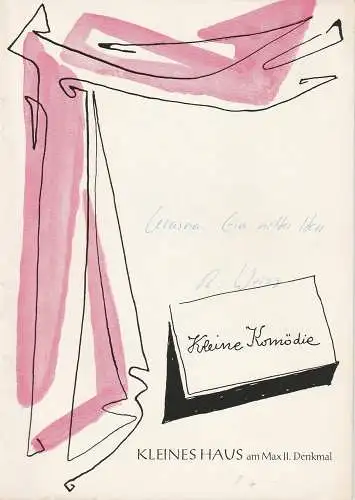 Kleine Komödie, Gerhard Metzner: Programmheft EIN NETTER HERR. Komödie von Norman Krasna Kleines Haus am Max II. Denkmal Heft 4 Ausgabe 1 Spielzeit 1961 / 62 März / April 1962. 