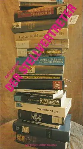 Bayerisches Staatsschauspiel, Prinzregententheater München, Günther Beelitz, Wilfried Hösl ( Fotos ), Wilhelm Lades: Programmheft Der Stellvertreter Rolf Hochhuth Prinzregententheater 1988. 