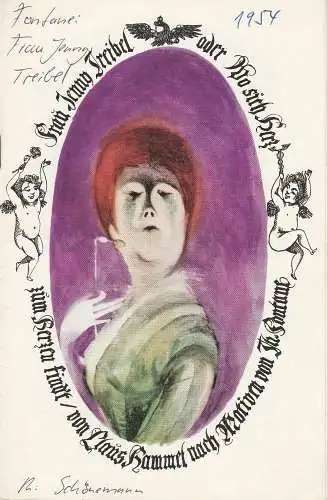 Maxim Gorki Theater, Das kleine Theater unter den Linden, Maxim Vallentin, Fritz Rödel, Klaus Ensikat: Programmheft Frau Jenny Treibel Uraufführung Maxim Gorki Theater 1964. 