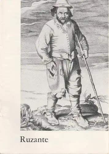 Schaubühne am Halleschen Ufer, Leni Langenscheidt, Jürgen Schitthelm, Klaus Weiffenbach: Programmheft Ruzante. Zwei Komödien aus Zeiten des Krieges von Angelo Beolco. Premiere 29. Dezember 1964. 