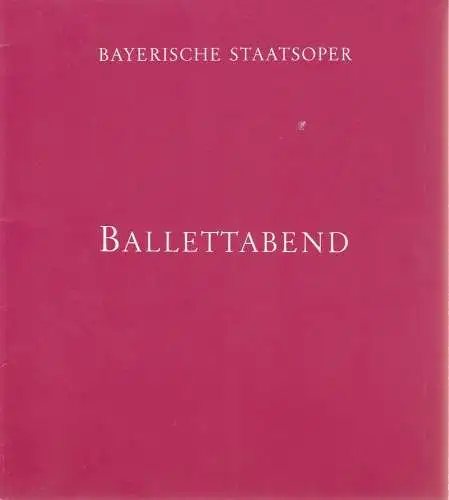 Bayerische Staatsoper, August Everding, Klaus Schultz, Edmund Gleede, Krista Thiele: Programmheft Ferdinand Herold: La fille mal gardee. Ballett Premiere 18. Mai 1971. 