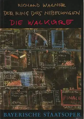 Bayerische Staatsoper, Nationaltheater, Wolfgang Sawallisch, Hanspeter Krellmann, Krista Thiele: Programmheft Neuinszenierung DIE WALKÜRE von Richard Wagner 21. März 1987 Nationaltheater München. 