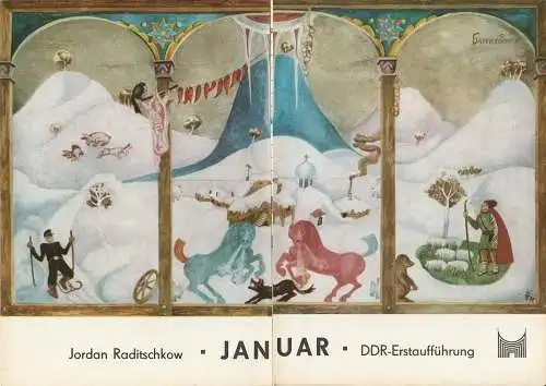 Bühnen der Stadt Magdeburg - Maxim Gorki, Karl Schneider, Andreas Scheinert: Programmheft Jordan Raditschkow: JANUAR Kammerspiele Magdeburg 1978. 