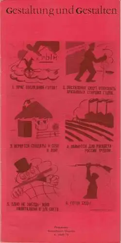 Staatstheater Dresden: Gestaltung und Gestalten. Programme Staatstheater Dresden 4 - 1969 - 70. 