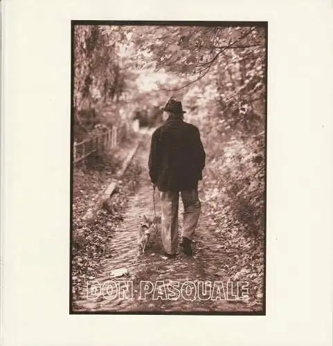 Hamburgische Staatsoper, Claus Unzen, Annedore Cordes: Programmheft Gaetano Donizetti: DON PASQUALE Hamburgische Staatsoper 1987. 