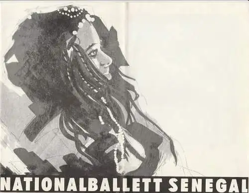 Künstler-Agentur der Deutschen Demokratischen Republik, Gerhard Jahnke: Programmheft Nationalballett Senegal. Gastspiel in der DDR 1975. 