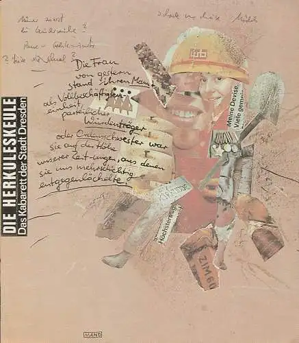 Kabarett DIE HERKULESKEULE, Jürgen Stauß, Wolfgang Schaller, Klaus-Dieter Mand: Programmheft RASSE FRAUEN Kabarett DIE HERKULESKEULE Dresden 1990. 