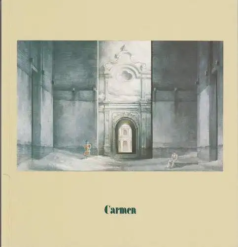 Hamburgische Staatsoper, Dannenberg Peter, Hering Barbara: Programmheft Georges Bizet: CARMEN Premiere 8. Juni 1980 Spielzeit 2001 / 2002. 