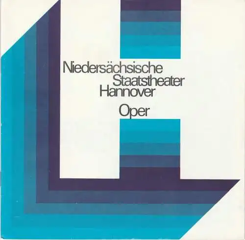 Niedersächsische Staatstheater Hannover, Oper, Günter Roth, Peter von Magnus, Kurt Julius ( Szenenfotos ): Programmheft Richard Wagner TANNHÄUSER Oper Hannover 1970. 
