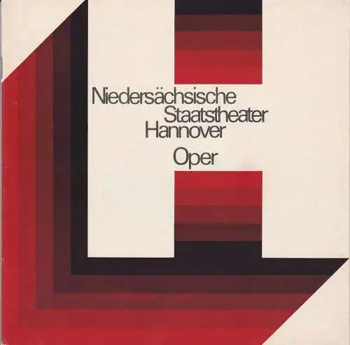 Niedersächsische Staatstheater Hannover, Oper, Günter Roth, Raffael Nedomansky, Kurt Julius: Programmheft Richard Wagner: DIE WALKÜRE Oper Hannover 1974. 